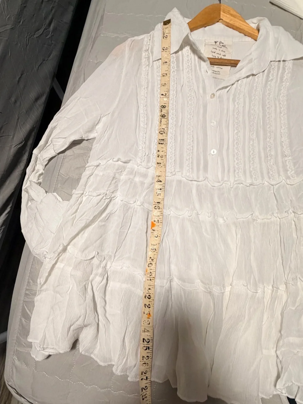 Beautiful Free People One ruffle top NWOT